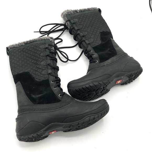 THE NORTH FACE Shellista III Tall Winter Boots Snow Black PrimaLoft Waterproof - Picture 10 of 11